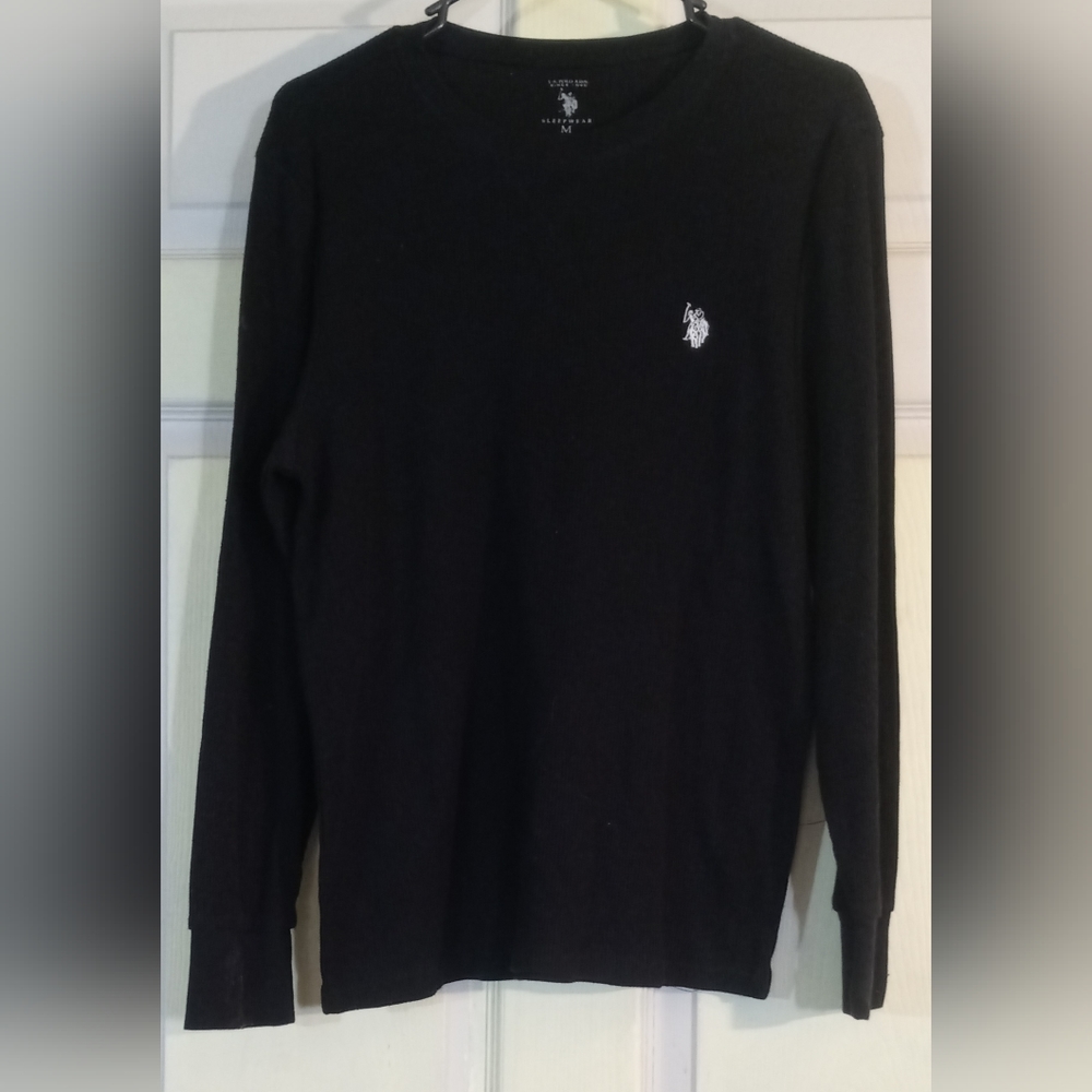 Mens U.S. Polo Assn. Black long sleeve thermal Medium